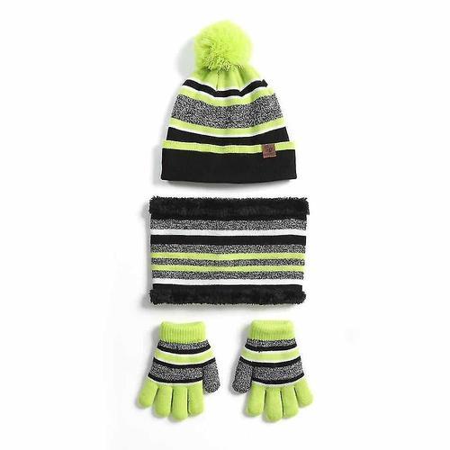 Ensemble de gants d'écharpe de chapeau d'hiver pour enfants, chapea... on Productcaster.