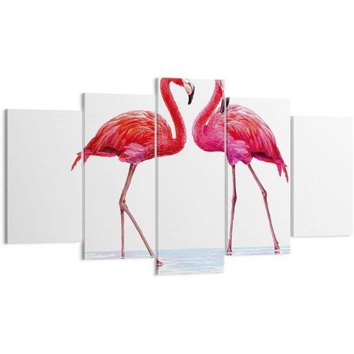 Art mural sur toile - Flamants roses, oiseaux, animaux du Brésil - ... on Productcaster.