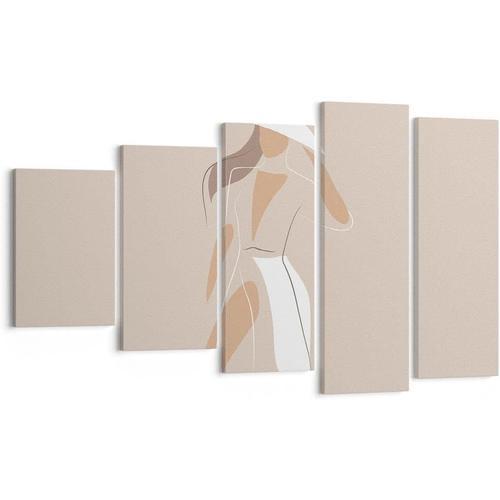 Impression sur toile murale avec motif femme - Mode minimalisme - I... on Productcaster.