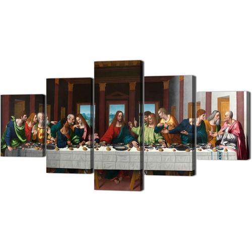 Peinture à l'huile de Jésus de la Cène noire, images murales sur to... on Productcaster.