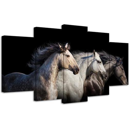 Art mural cheval courant CanvaWall Art image d'animal sauvage impre... on Productcaster.