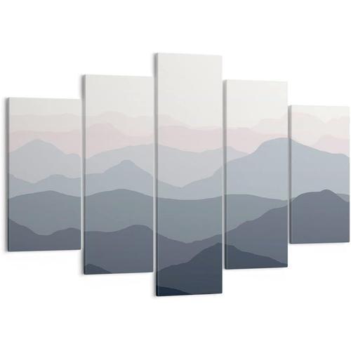 Art mural sur toile - Motif abstrait - Montagnes - Impressions sur ... on Productcaster.