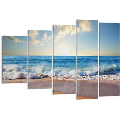 Art mural sur toile - Paysage mer, plage, vague de mer, nature - Im... on Productcaster.