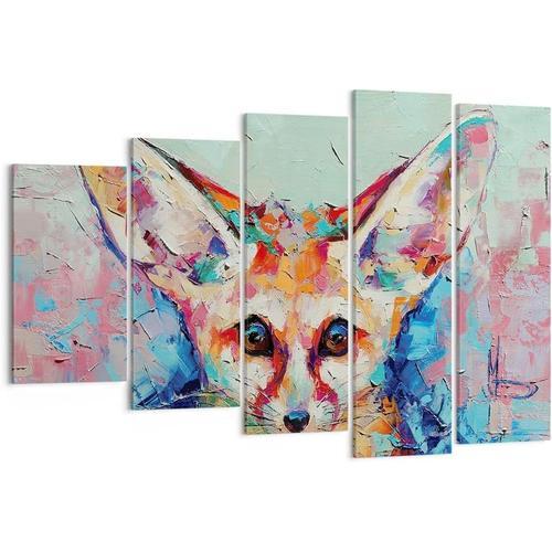 Art mural sur toile - Tableau abstrait - Animal renard - Animaux - ... on Productcaster.