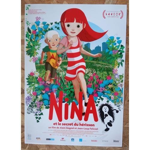 Affiche Du Film Pour Enfants "Nina Et Le Secret Du Hérisson" - 29,7... on Productcaster.