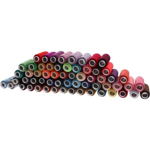 60 Rouleaux Fil À Coudre 60 Couleurs Fils De Bobine De Polyester Fi... on Productcaster.