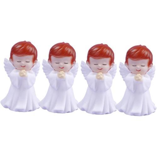 4 Pièces Ange Qui Prie Figurine Petit Ange Figurines D'ange En Priè... on Productcaster.