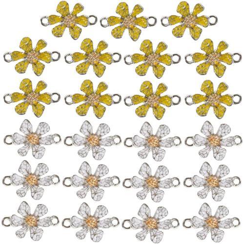 30 Pièces Pendentif En Alliage Perles De Fleurs Charmes D'artisanat... on Productcaster.