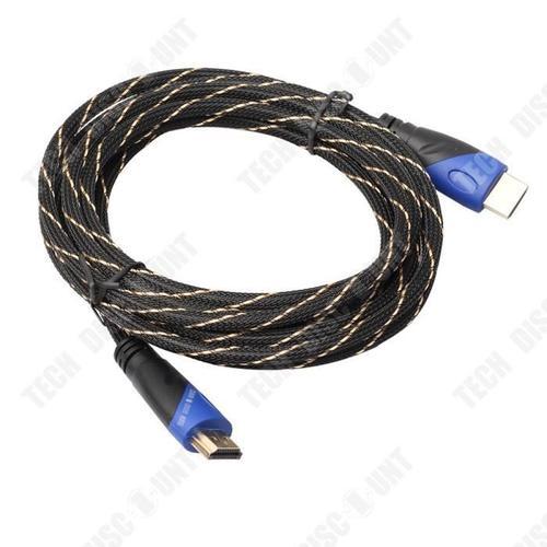 TD Câble de connexion audio et vidéo réseau HDMI bleu et noir câbl... on Productcaster.