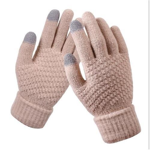 Gants D'hiver Chauds En Tricot De Laine Pour Femmes Gants Pour Écra... on Productcaster.