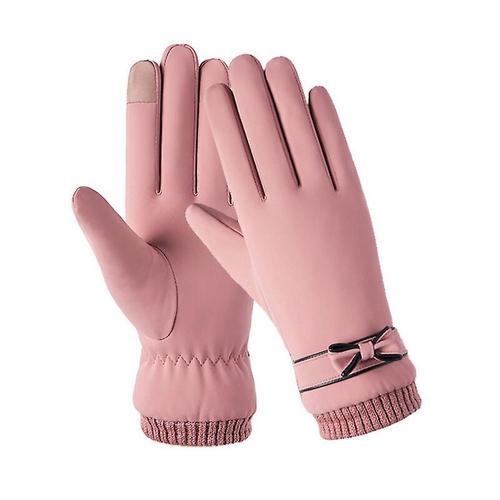 Mode Hiver Femmes Gants Coupe-Vent Interne En Peluche Chaude Dame M... on Productcaster.