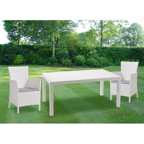 1 XKETER MeLODIE TABLE 160CM.160X94X74H BLANC on Productcaster.