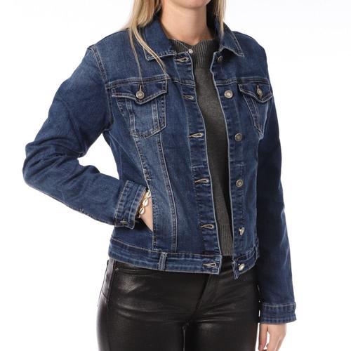 Veste En Jeans Bleu Foncé Femme Monday Premium on Productcaster.