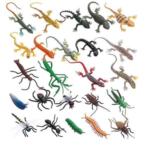 Jouet lézard en plastique, 24 pièces, insecte artificiel, Reptile, ... on Productcaster.