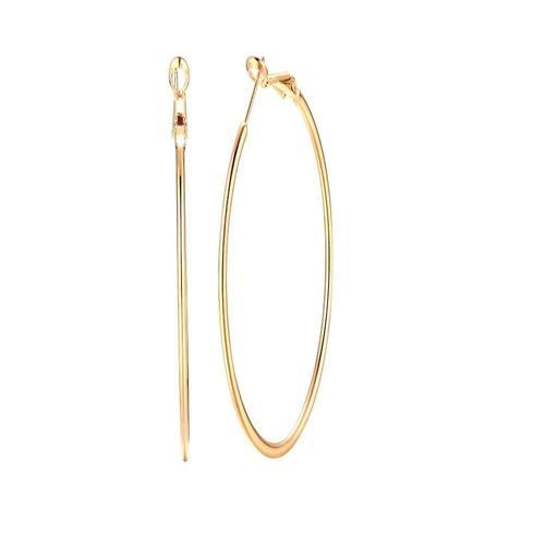 Grandes Boucles D'oreilles Créoles De 60 Mm Pour Femmes Et Filles, ... on Productcaster.