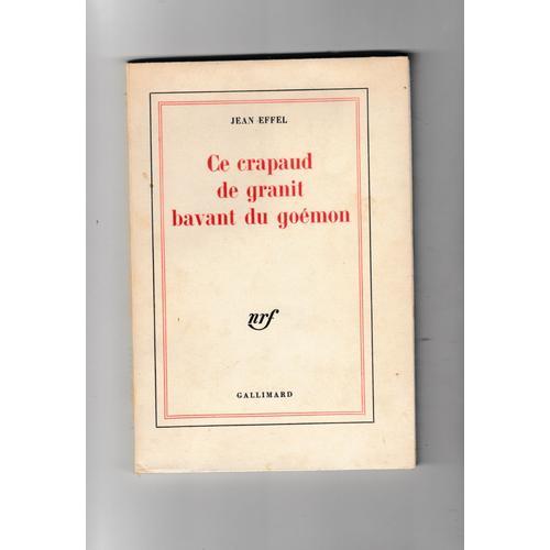 Ce Crapaud De Granit Bavant Du Goémon Jean Effel Gallimard 1971 Tir... on Productcaster.