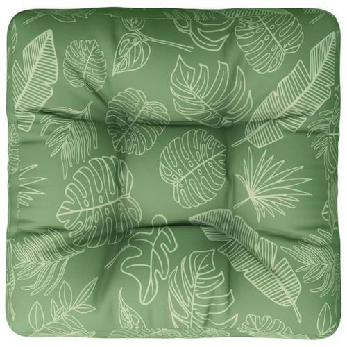 Coussin De Palette Motif De Feuilles 50x50x12 Cm Tissu on Productcaster.