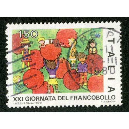 Timbre Oblitéré Italia, Xxi Giornata Del Francobollo, 1979, 150 on Productcaster.