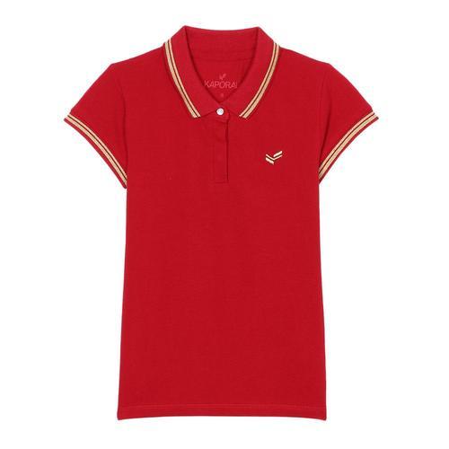 Polo Rouge Fille Kaporal Fanye on Productcaster.