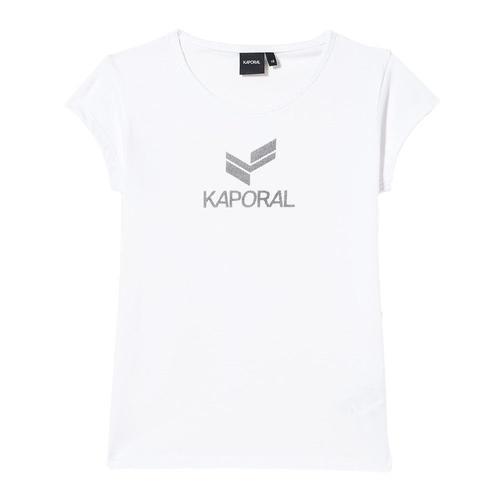 T-Shirt Blanc Fille Kaporal Facee on Productcaster.