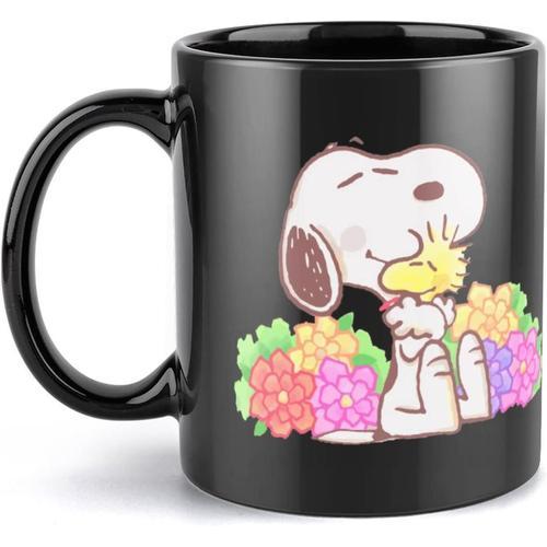 Tasse Noire Snoopy, Tasse À Café En Céramique, Tasse À Lait, Tasse ... on Productcaster.