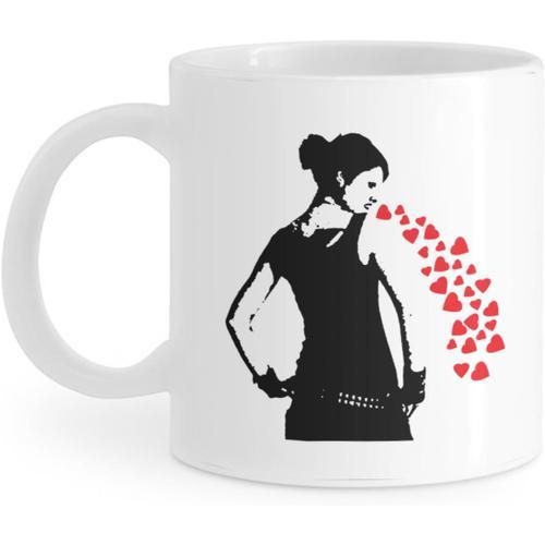 Mug Banksy Graffiti Art Dessin Animé Animation Tasse À Café Tasse À... on Productcaster.