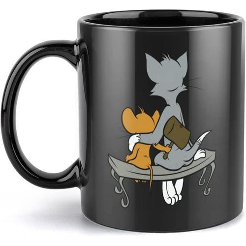 Mug Chat Noir Et Souris Dessin Animé Animation Tasse À Café Tasse À... on Productcaster.