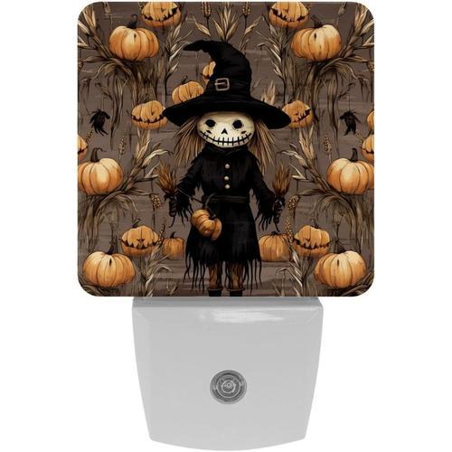 Veilleuse À Led Avec Capteur Automatique, Épouvantail D'halloween, ... on Productcaster.