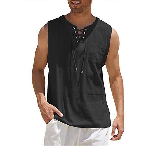 Chemise Gilet Pour Hommes Noir 2xl on Productcaster.