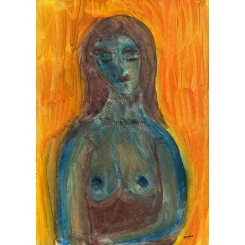 Peinture Erotique Originale - Anna Satine - 201125 - Nu Féminin - 2... on Productcaster.