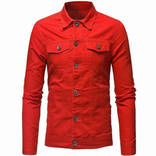 Chemise Pour Hommes Chemise À Revers Mince De Couleur Unie on Productcaster.