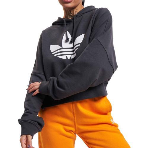 Sweat Noir Femme Adidas Cropped Hoodie on Productcaster.