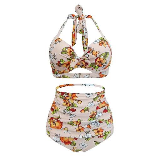 Femmes String Triangle Halter Deux Pièces Maillot De Bain Bikini Gr... on Productcaster.