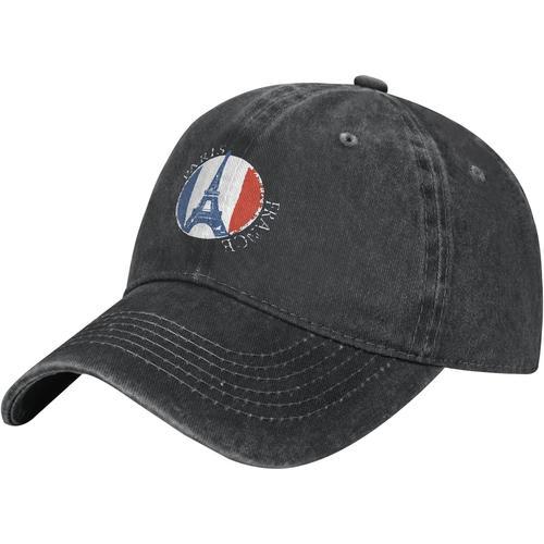 Casquette De Baseball Ajustable Avec Drapeau De La Tour Eiffel, Par... on Productcaster.