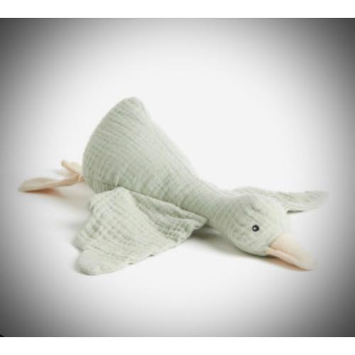 Doudou Oiseau H&m Coton Vert Beige Peluche Bébé Jouet Soft Toy Bab... on Productcaster.