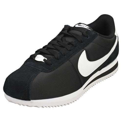 Nike Cortez Femme Baskets Décontracté Noir Blanc - 38 on Productcaster.