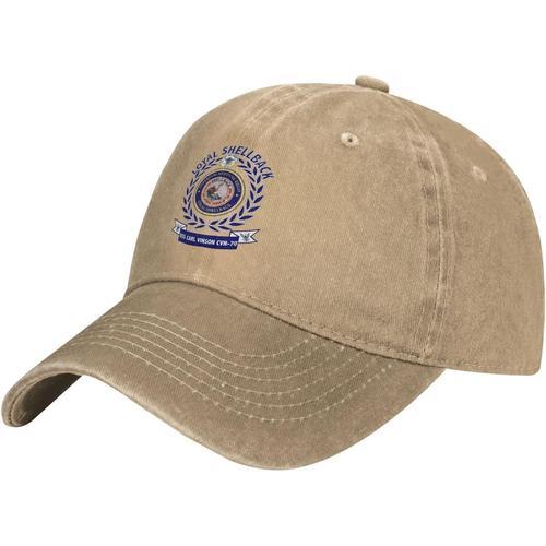 Casquette De Baseball En Denim Uss Carl Vinson Cvn 70, Chapeau De C... on Productcaster.