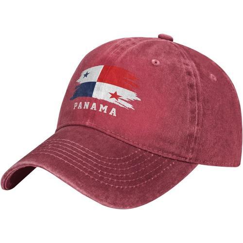 Casquette De Baseball Panaméenne Rouge Pour Hommes Et Femmes, Chape... on Productcaster.