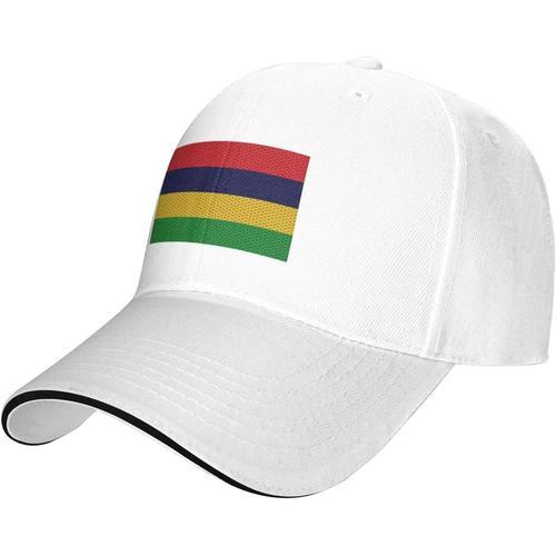 Casquette De Baseball Réglable Drapeau De Maurice Pour Hommes Et Fe... on Productcaster.