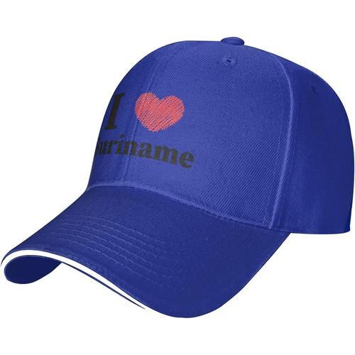 Casquette De Baseball Ajustable I Love Suriname Pour Hommes Et Femm... on Productcaster.