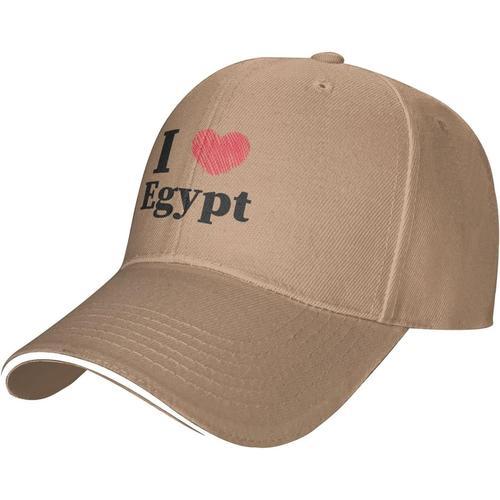 Casquette De Baseball Ajustable I Love Egypt Pour Hommes Et Femmes,... on Productcaster.