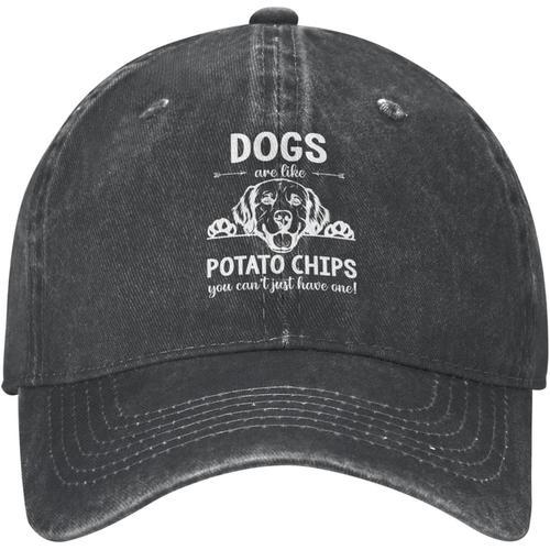 Chapeau Pour Amoureux Des Chiens, Les Chiens Sont Comme Des Chips, ... on Productcaster.