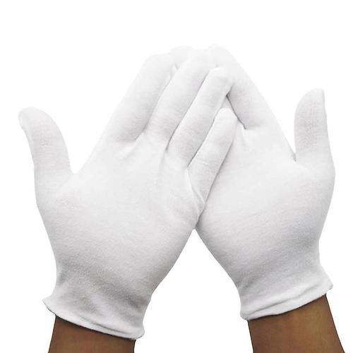 Mitaines de gants de travail légères blanches unies pour serveur de... on Productcaster.