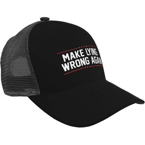 Make Lying Wrong Again Casquette De Camionneur ? Casquette De Baseb... on Productcaster.