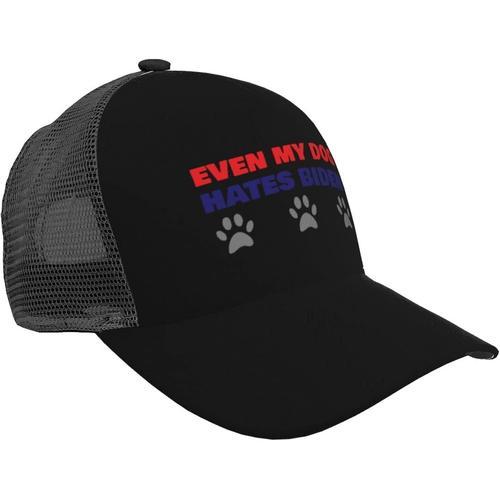 Même Mon Chien Déteste Biden Trucker Hat - Casquette De Baseball En... on Productcaster.