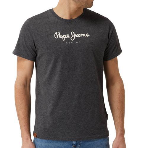 T-Shirt Noir Homme Pepe Jeans Jess on Productcaster.