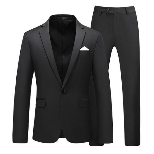 (Veste + Pantalon) Costume Homme Uni, Costume Homme De Marque De Lu... on Productcaster.