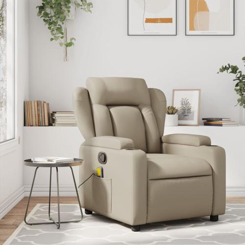 Vidaxl Fauteuil De Massage Inclinable Cappuccino Similicuir on Productcaster.