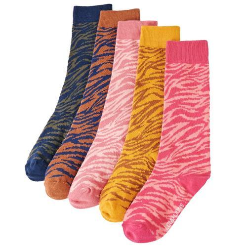 Chaussettes Pour Enfants 5 Paires Imprimé Zèbre Eu 26-29 on Productcaster.