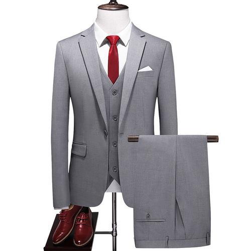 (Veste+Gilet +Pantalon)Costume Homme Manteau Homme Blazer Hommes De... on Productcaster.